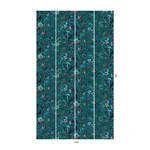 House of Hackney Florika Wallpaper in Petrol House of Hackney Florika wallpaper in Petrol, blooms and foliage in petrol