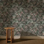House of Hackney Foris Magna wallpaper in Tourmaline, foliage and trees in tourmaline