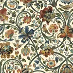 House of Hackney Gaia wallpaper in Ecru, blooms and foliage in ecru