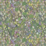House of Hackney Gardenia wallpaper in Verde, blooms and foliage in verde