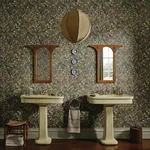 House of Hackney Gardenia wallpaper in Verde, blooms and foliage in verde