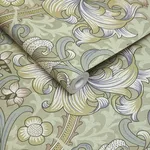House of Hackney Golden Lily Wallpaper in Apple House of Hackney Golden Lily wallpaper in Apple, blooms and foliage in apple