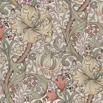 House of Hackney Golden Lily wallpaper in Cirrus, blooms and foliage in cirrus