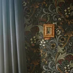 House of Hackney Golden Lily Wallpaper in Midnight House of Hackney Golden Lily wallpaper in Midnight, blooms and foliage in midnight