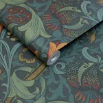 House of Hackney Golden Lily Wallpaper in Midnight House of Hackney Golden Lily wallpaper in Midnight, blooms and foliage in midnight