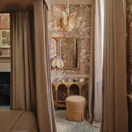 House of Hackney Golden Lily Wallpaper in Tourmaline House of Hackney Golden Lily wallpaper in Tourmaline, blooms and foliage in tourmaline