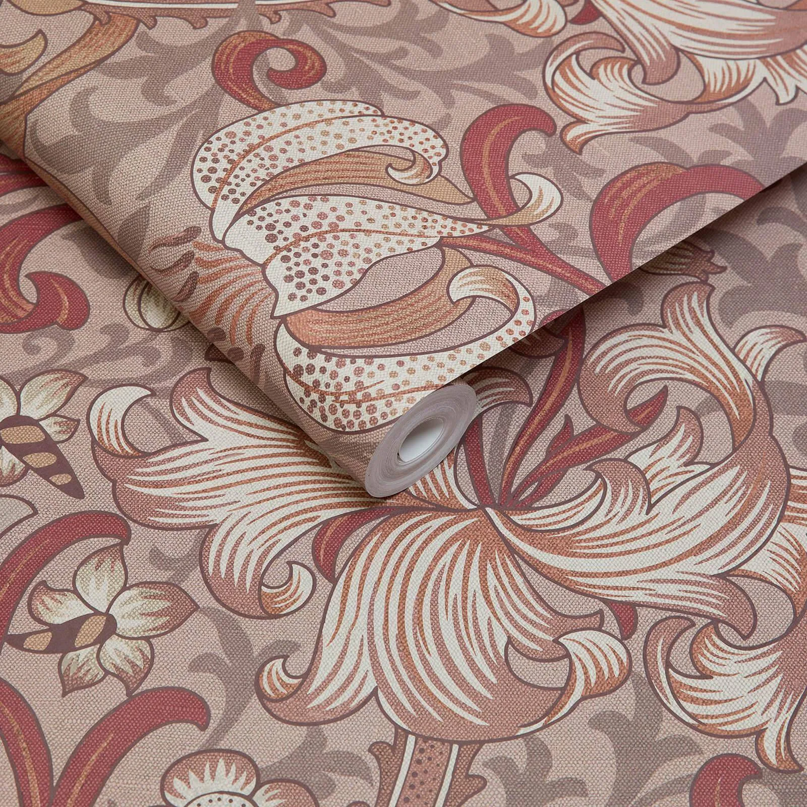 House of Hackney Golden Lily Wallpaper in Tourmaline House of Hackney Golden Lily wallpaper in Tourmaline, blooms and foliage in tourmaline