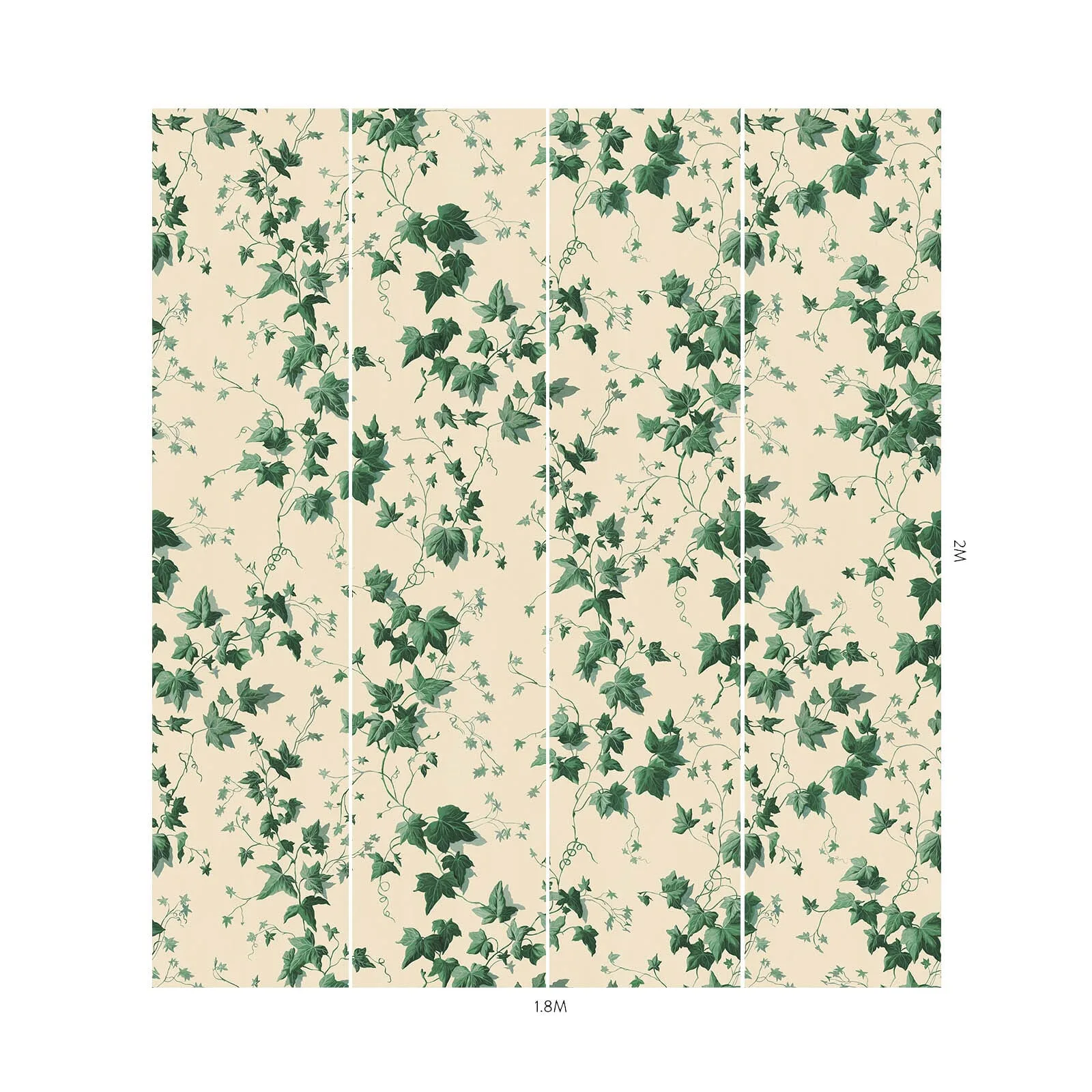 House of Hackney Hedera Wallpaper in Viridian House of Hackney Hedera wallpaper in Viridian, foliage and scenic vignettes in viridian