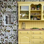 House of Hackney Herbarium Wallpaper in Ecru House of Hackney Herbarium wallpaper in Ecru, blooms and foliage in ecru