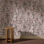 House of Hackney Hollyhocks wallpaper in Earth, blooms and foliage in earth