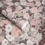 House of Hackney Hollyhocks wallpaper in Earth, blooms and foliage in earth