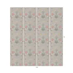 House of Hackney Hyacinth Novellus Wallpaper in Byzantine Blue House of Hackney Hyacinth Novellus wallpaper in Byzantine Blue, blooms and foliage in blue