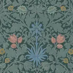 House of Hackney Hyacinth Novellus wallpaper in Euphorbia, foliage in euphorbia