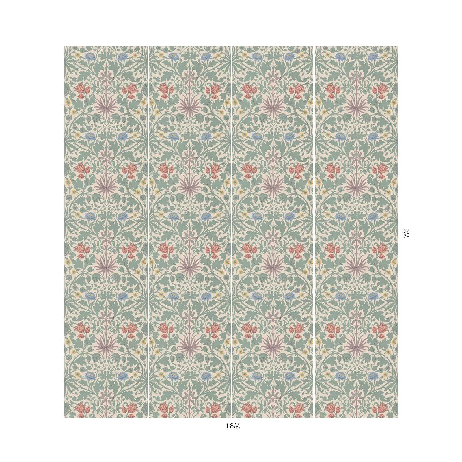 House of Hackney Hyacinth Novellus Wallpaper in Phlox House of Hackney Hyacinth Novellus wallpaper in Phlox, blooms and foliage in phlox