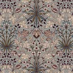 House of Hackney Hyacinth Wallpaper in Dove Grey House of Hackney Hyacinth wallpaper in Dove Grey, blooms and foliage in grey
