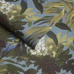 House of Hackney Limerence Wallpaper in Indigo House of Hackney Limerence wallpaper in Indigo, blooms and foliage in indigo