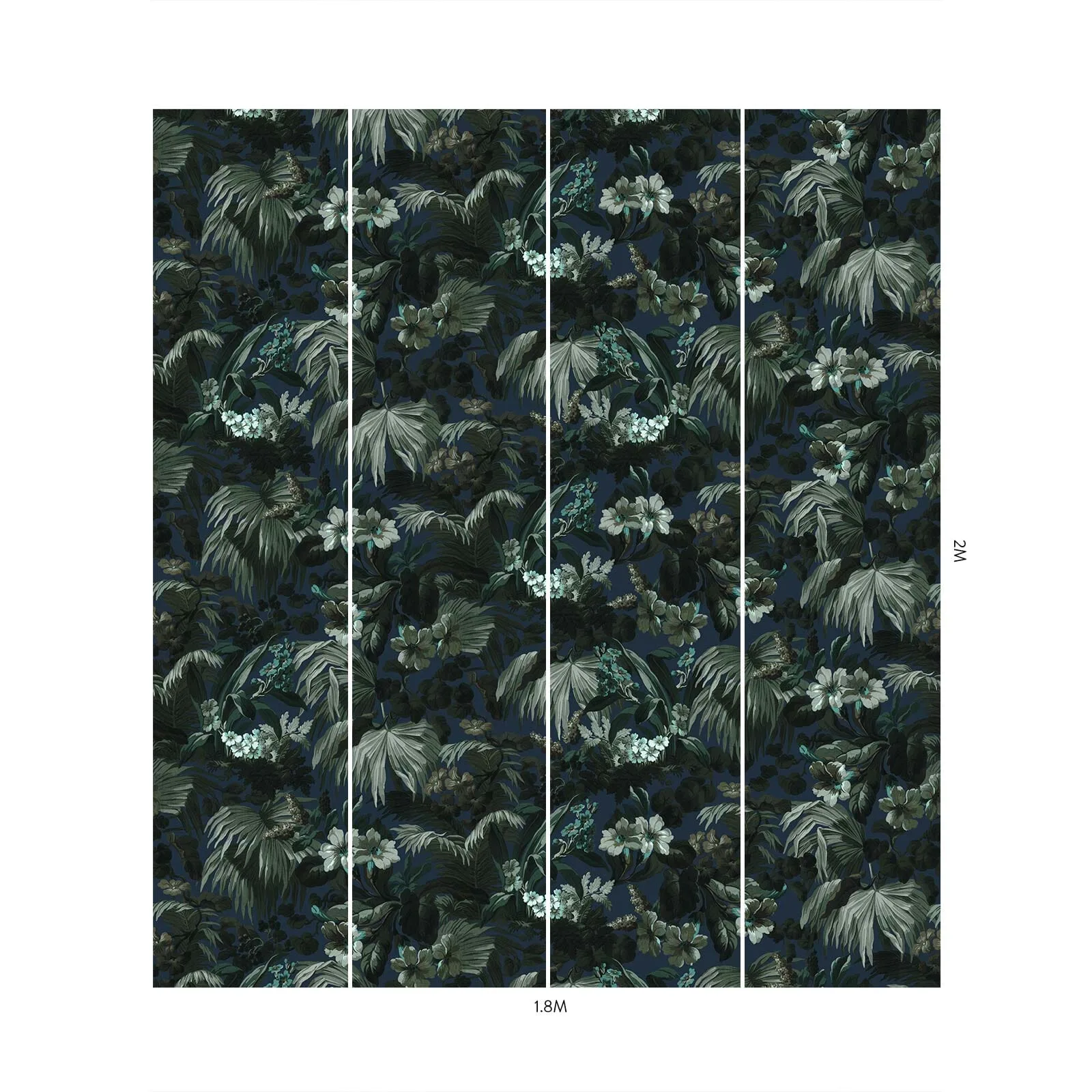 House of Hackney Limerence Wallpaper in Ink House of Hackney Limerence wallpaper in Ink, foliage and trees in ink