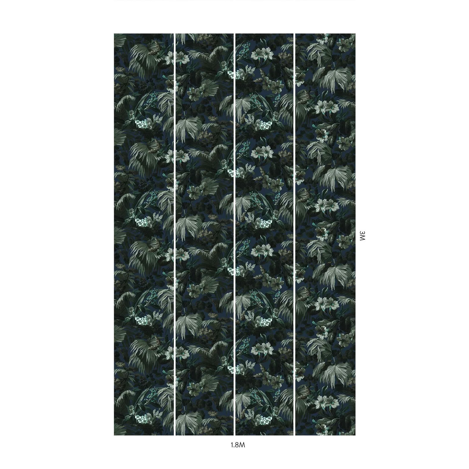 House of Hackney Limerence Wallpaper in Ink House of Hackney Limerence wallpaper in Ink, foliage and trees in ink
