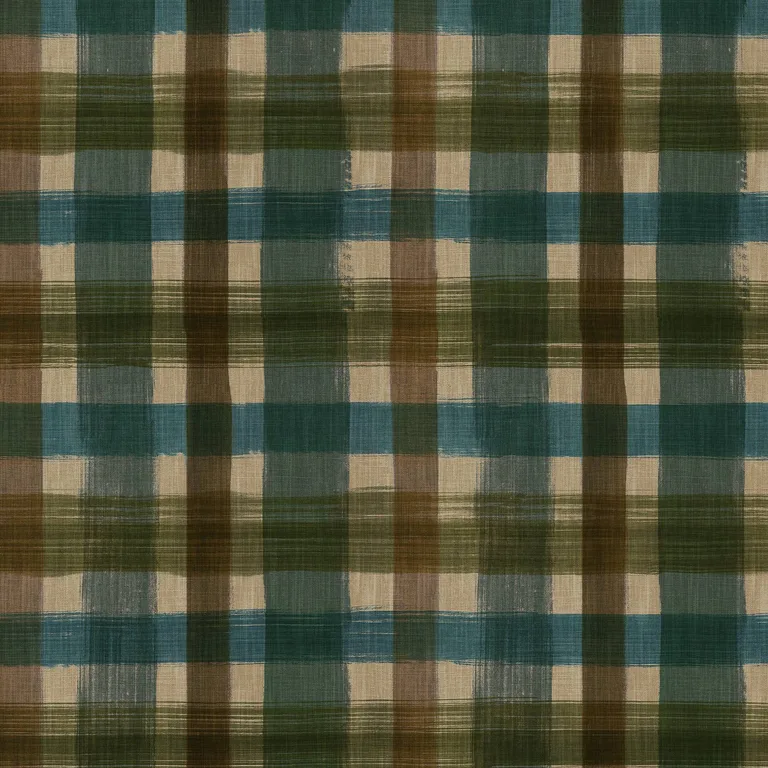 House of Hackney London Fields Check wallpaper in Cerulean, the London Fields Check design in cerulean