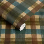 House of Hackney London Fields Check Wallpaper in Cerulean House of Hackney London Fields Check wallpaper in Cerulean, the London Fields Check design in cerulean