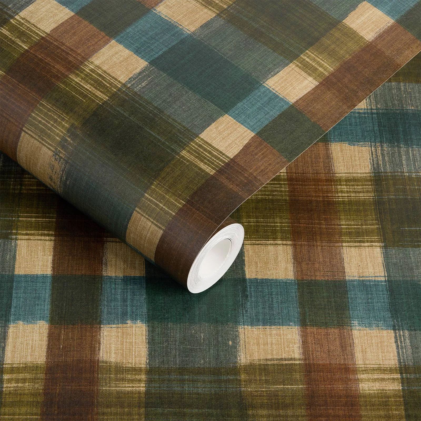 House of Hackney London Fields Check Wallpaper in Cerulean House of Hackney London Fields Check wallpaper in Cerulean, the London Fields Check design in cerulean