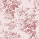 House of Hackney London Rose wallpaper in Blush, blooms and foliage in blush