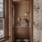 House of Hackney London Rose wallpaper in Smoke Grey, blooms and foliage in grey