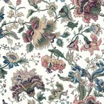 House of Hackney Majorelle Wallpaper in Ecru House of Hackney Majorelle wallpaper in Ecru, blooms and foliage in ecru