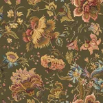 House of Hackney Majorelle Wallpaper in Moss Green House of Hackney Majorelle wallpaper in Moss Green, blooms and foliage in green