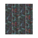 House of Hackney Majorelle wallpaper in Petrol, blooms and foliage in petrol