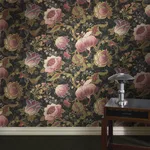 House of Hackney Meliora Wallpaper in Noir House of Hackney Meliora wallpaper in Noir, blooms and foliage in noir