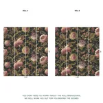 House of Hackney Meliora Wallpaper in Noir House of Hackney Meliora wallpaper in Noir, blooms and foliage in noir