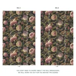House of Hackney Meliora Wallpaper in Noir House of Hackney Meliora wallpaper in Noir, blooms and foliage in noir