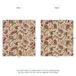 House of Hackney Meliora wallpaper in Tourmaline, blooms and foliage in tourmaline