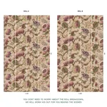 House of Hackney Meliora wallpaper in Tourmaline, blooms and foliage in tourmaline