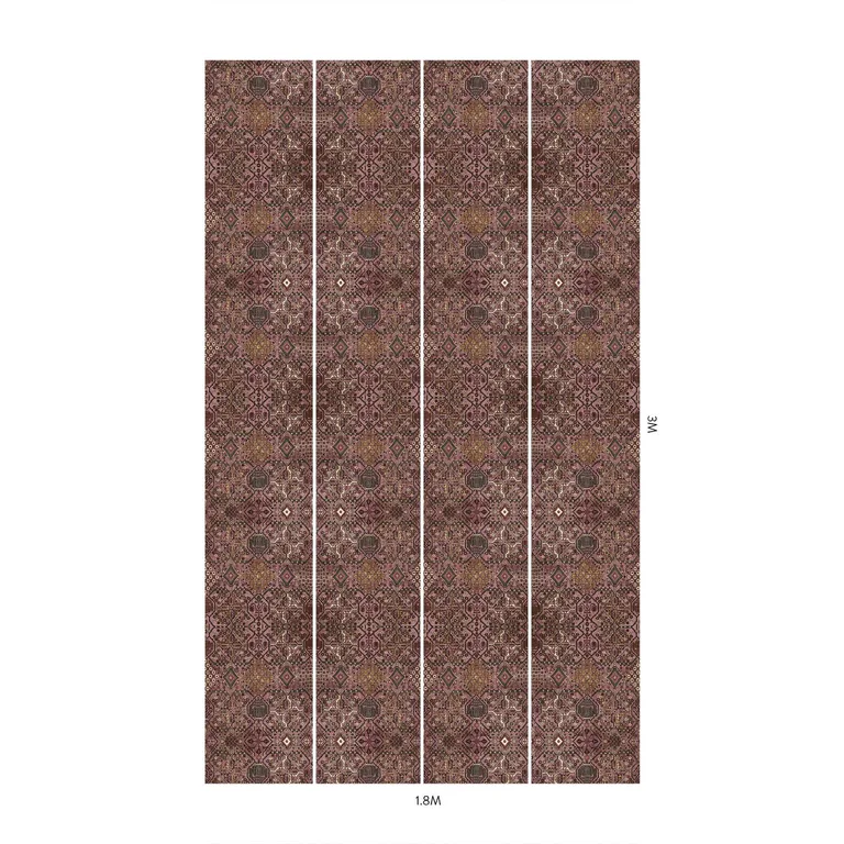 House of Hackney Mey Meh wallpaper in Blush, geometric forms in blush