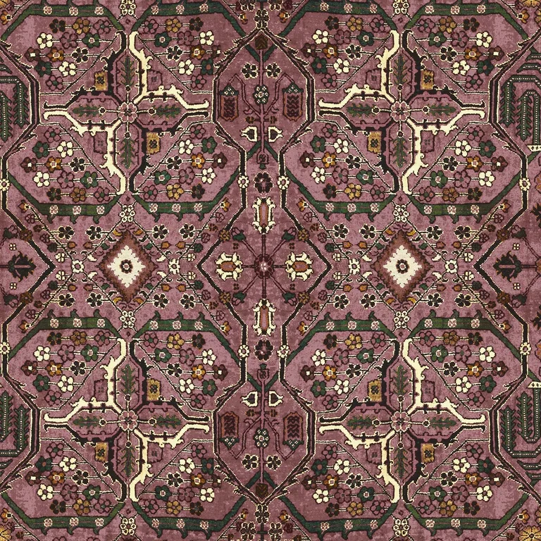 House of Hackney Mey Meh wallpaper in Blush, geometric forms in blush