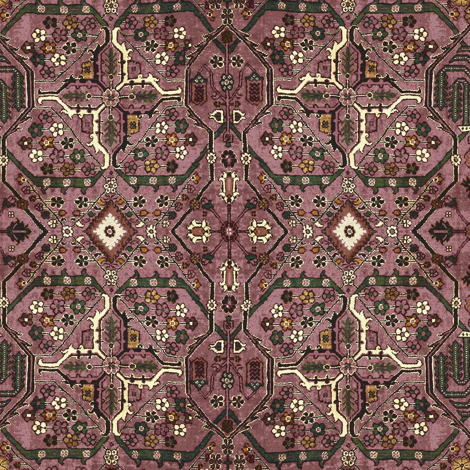 House of Hackney Mey Meh wallpaper in Blush, geometric forms in blush
