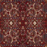 House of Hackney Mey Meh wallpaper in Sienna, geometric forms in sienna