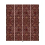 House of Hackney Mey Meh wallpaper in Sienna, geometric forms in sienna