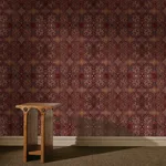 House of Hackney Mey Meh wallpaper in Sienna, geometric forms in sienna