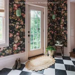 House of Hackney Midnight Garden wallpaper in Multi, blooms and foliage in multi