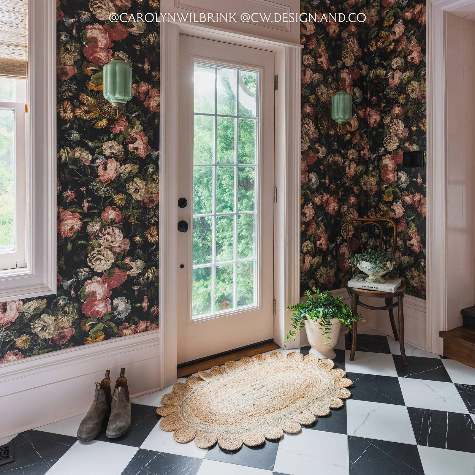 House of Hackney Midnight Garden wallpaper in Multi, blooms and foliage in multi