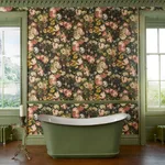 House of Hackney Midnight Garden wallpaper in Multi, blooms and foliage in multi