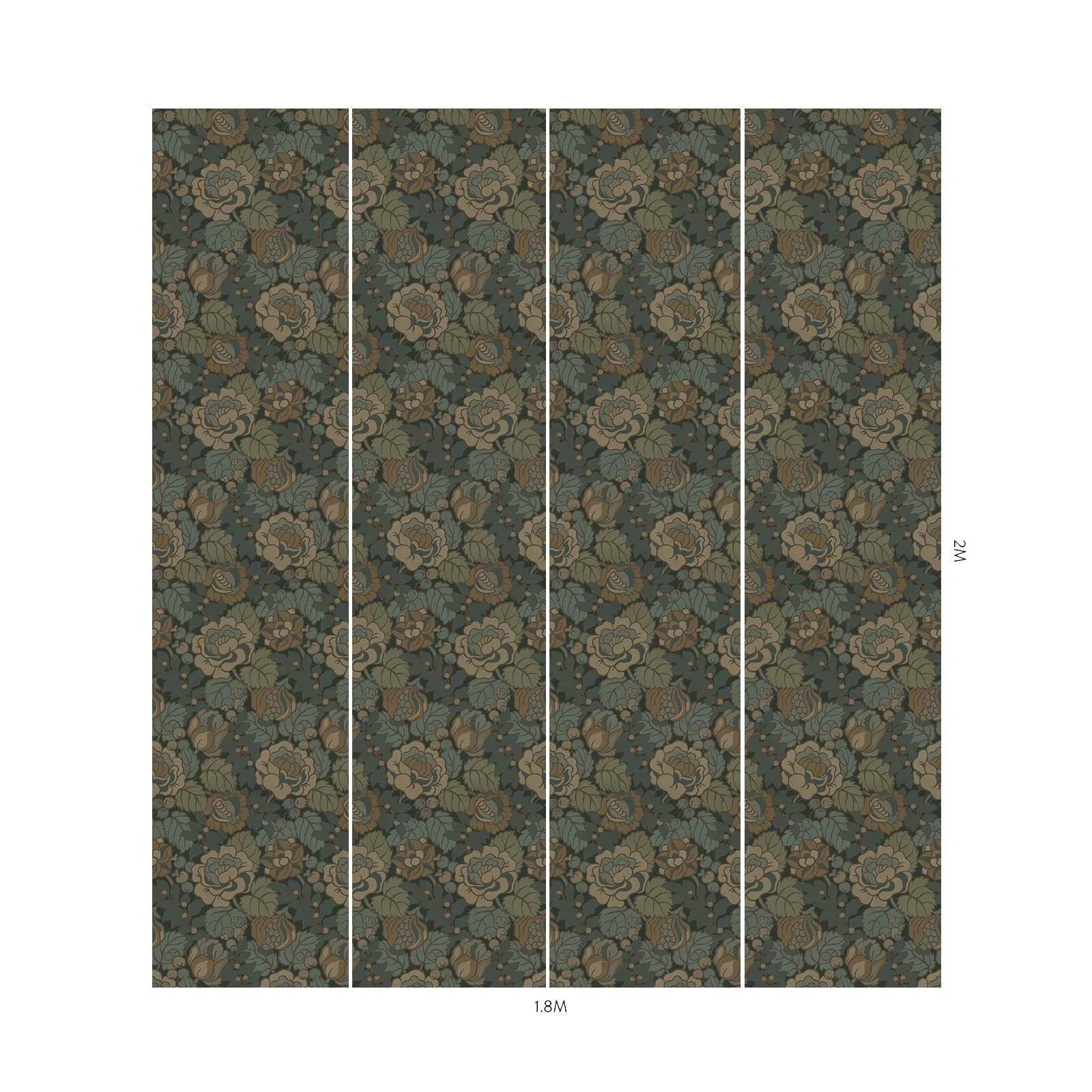 House of Hackney Navarino Wallpaper in Apatite House of Hackney Navarino wallpaper in Apatite, the Navarino design in apatite