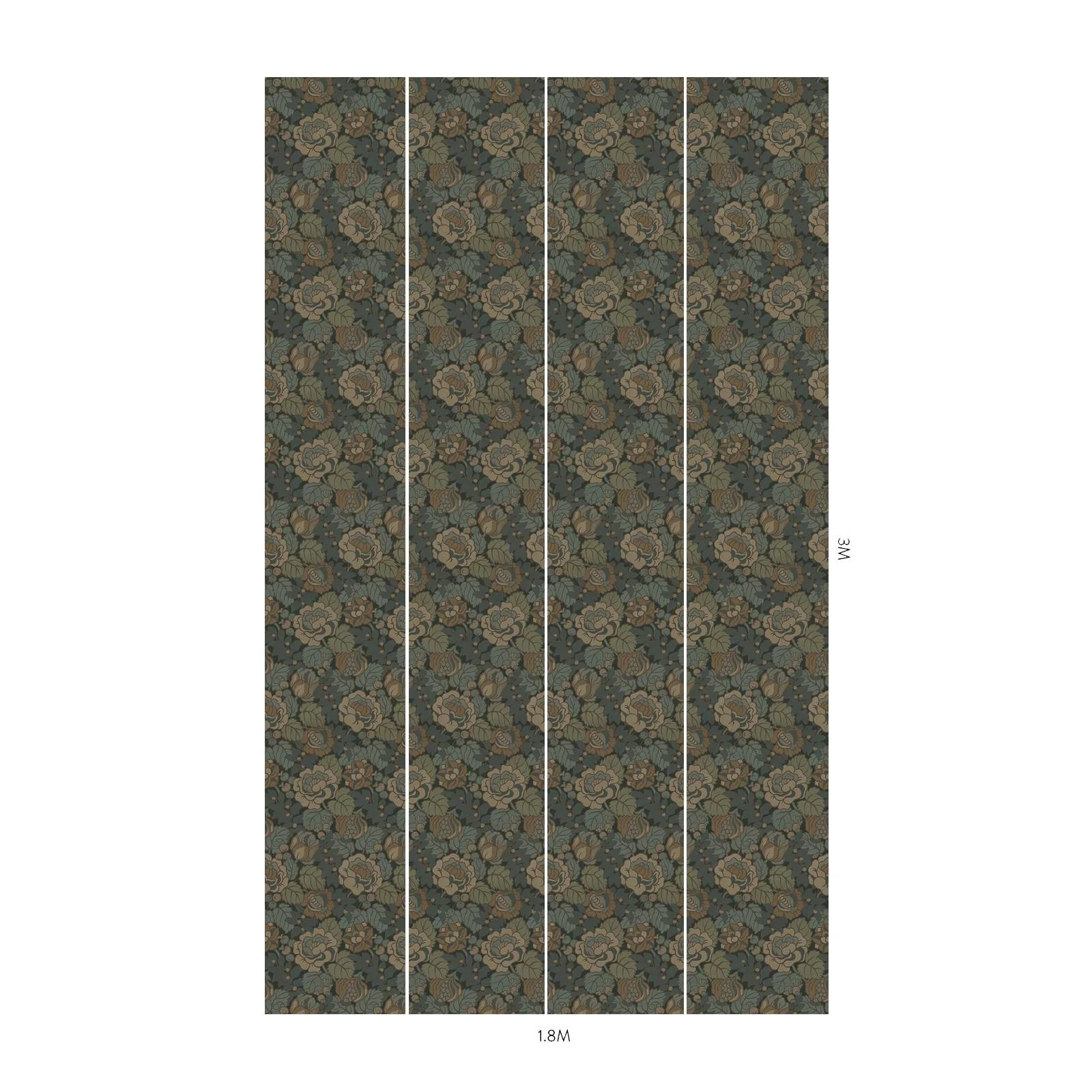 House of Hackney Navarino Wallpaper in Apatite House of Hackney Navarino wallpaper in Apatite, the Navarino design in apatite