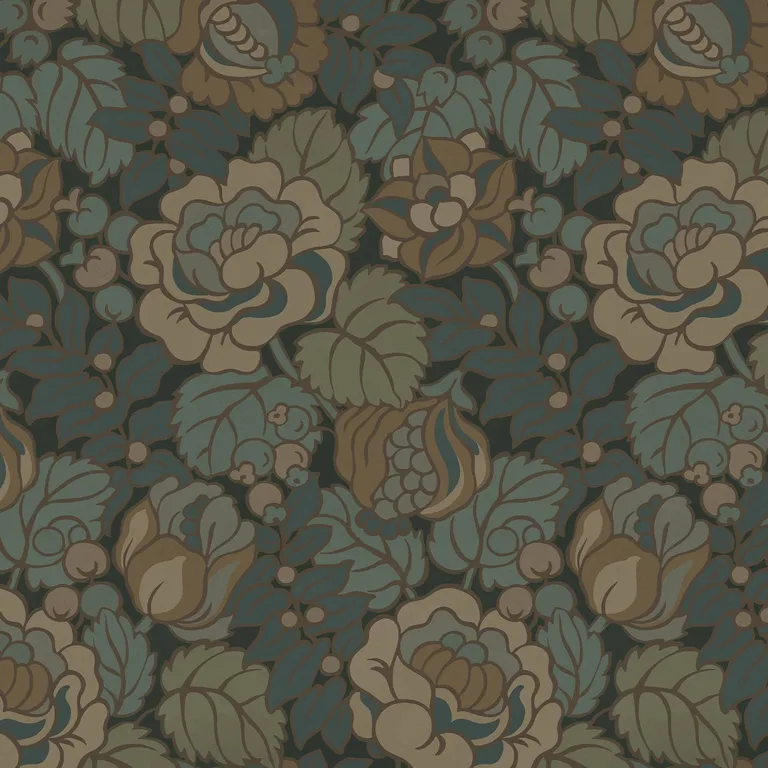 House of Hackney Navarino wallpaper in Apatite, the Navarino design in apatite