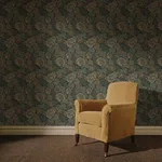 House of Hackney Navarino Wallpaper in Apatite House of Hackney Navarino wallpaper in Apatite, the Navarino design in apatite