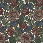 House of Hackney Navarino Wallpaper in Carnelian House of Hackney Navarino wallpaper in Carnelian, the Navarino design in carnelian