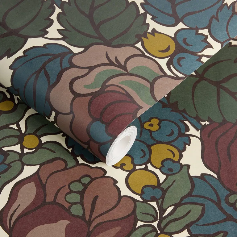 House of Hackney Navarino wallpaper in Carnelian, the Navarino design in carnelian